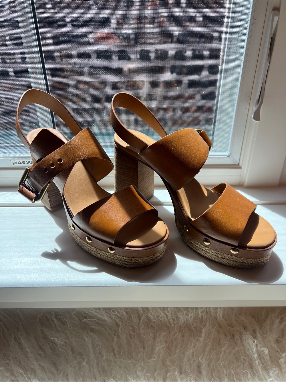 See By Chloe - Joline leather platform sandals - Size 41